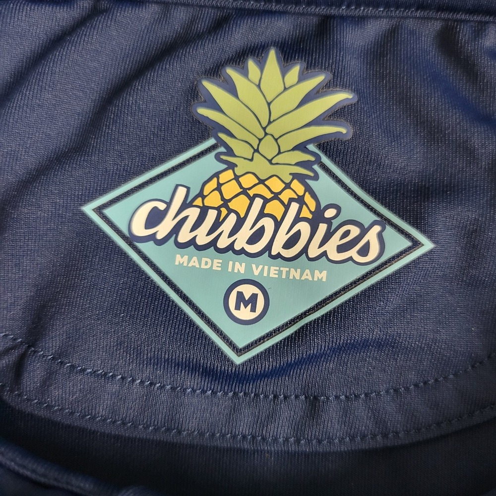 Chubbies Mens Medium Solid Navy USA Patch Perform… - image 4